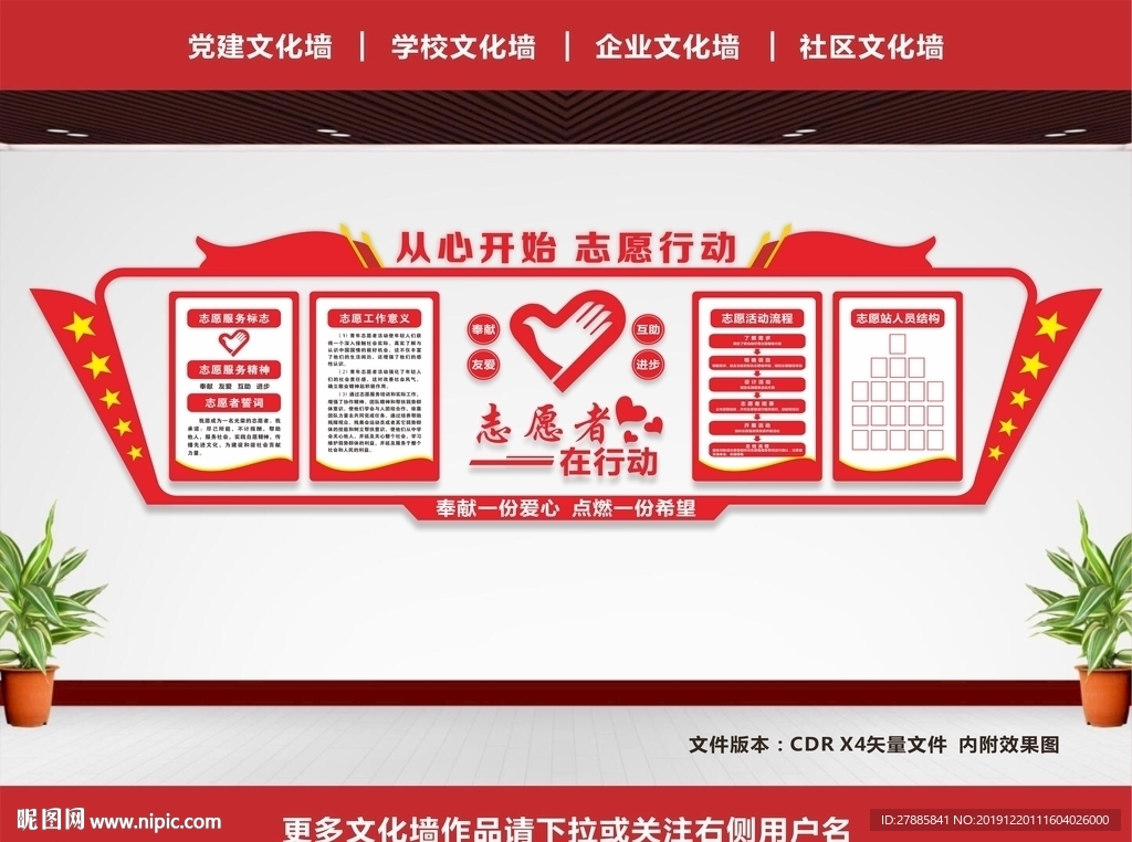 志愿者展板