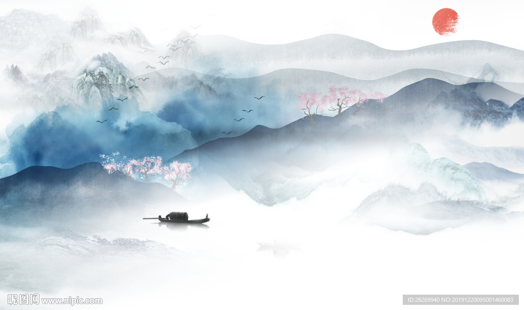 抽象山水