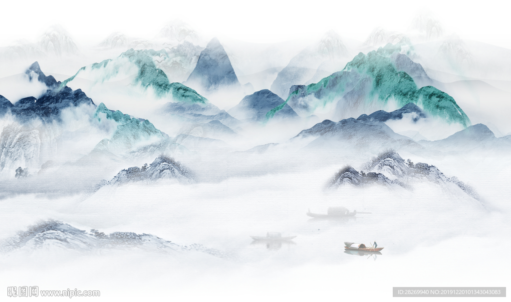 山水壁画