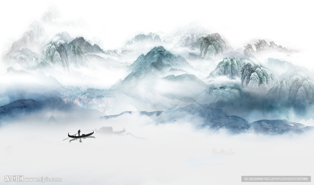 山水壁画