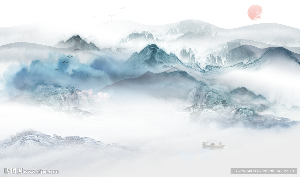 山水壁