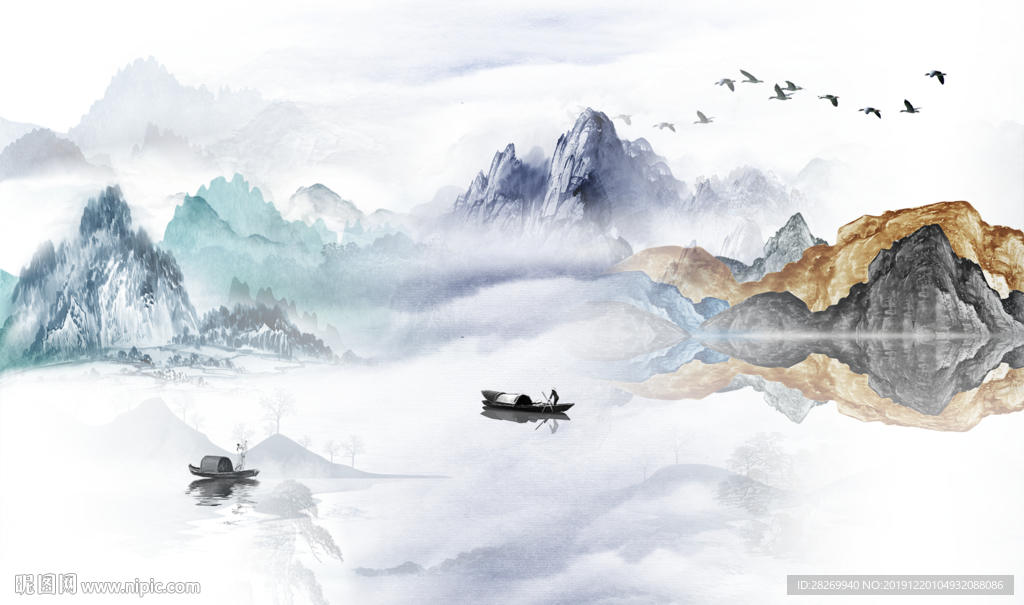 禅意水墨山水