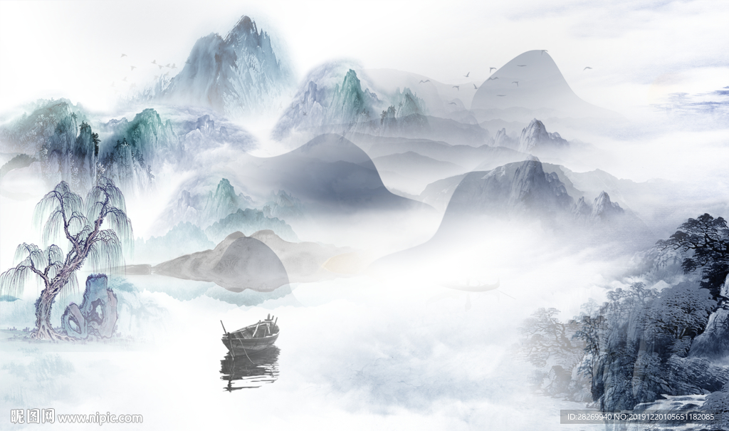 新中式背景墙