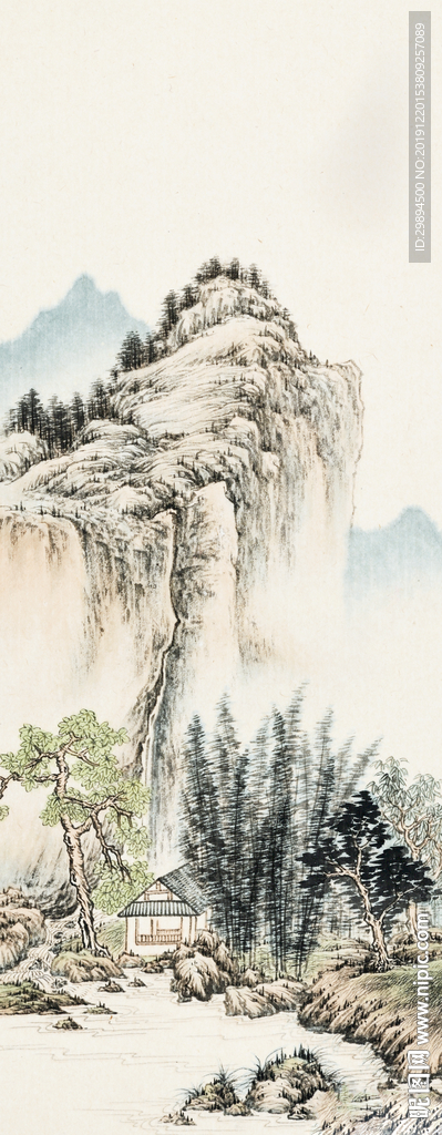 古典山水中式装饰画