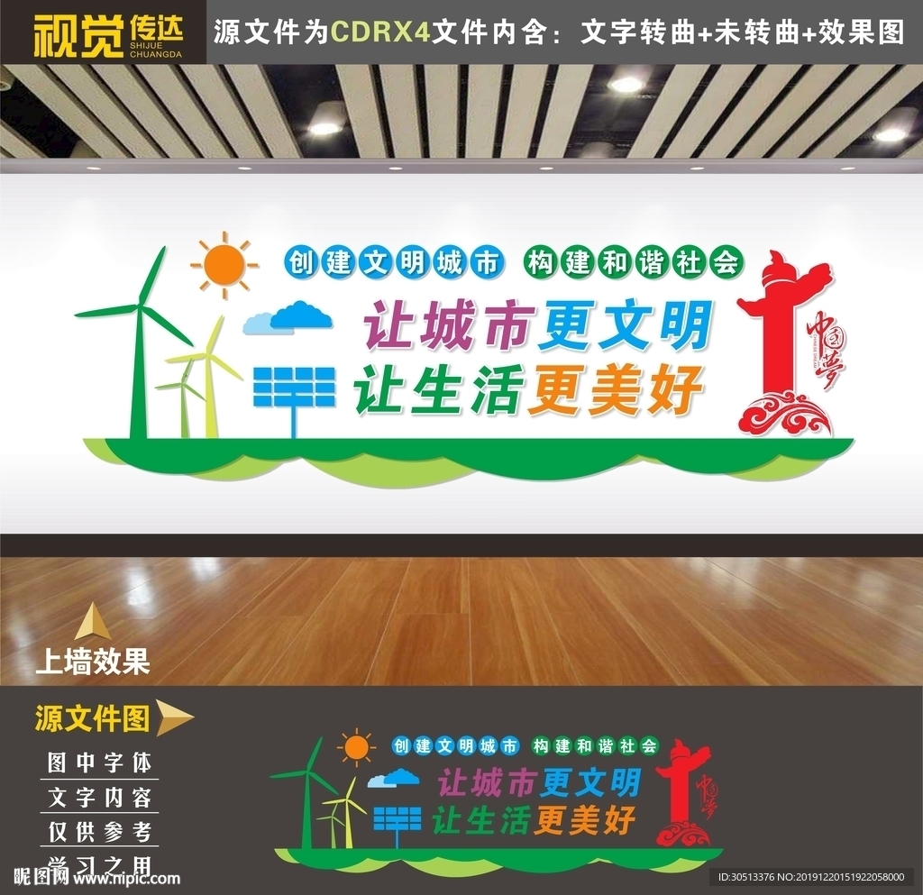 文明城市文化墙