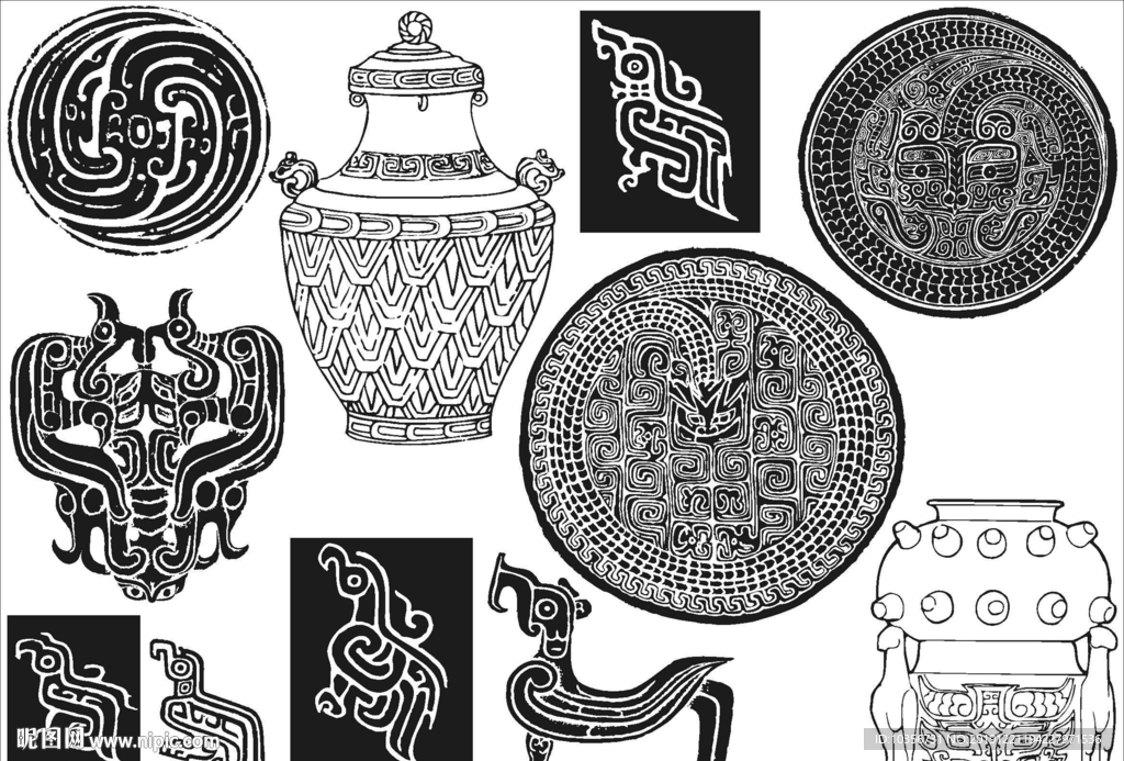 商周时代 古代传统工具纹理