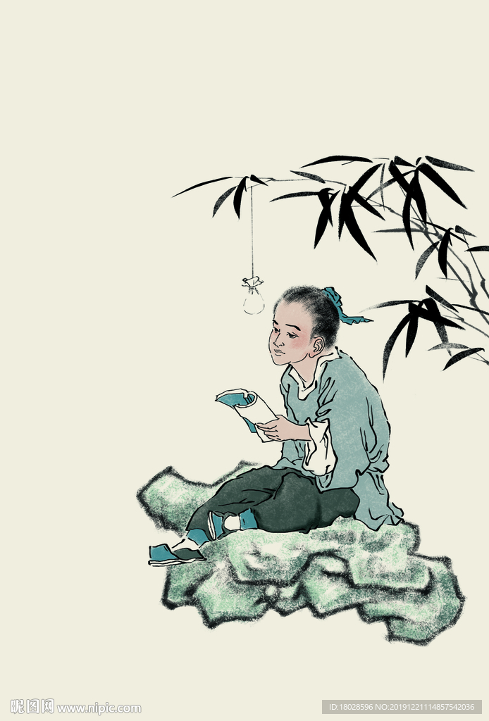 手绘古代服饰人物