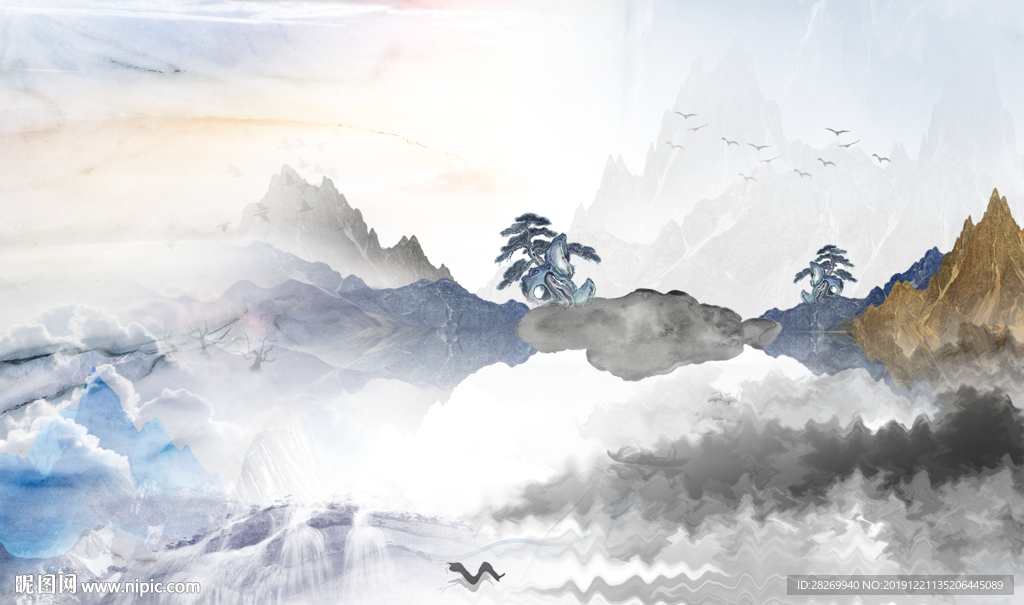 禅意水墨山水