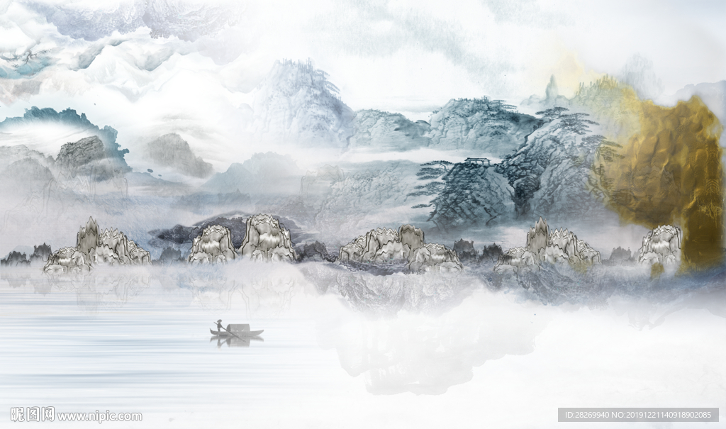 禅意水墨山水