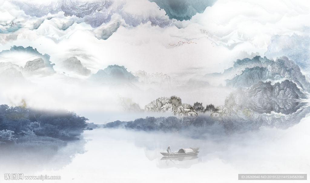 禅意水墨山水