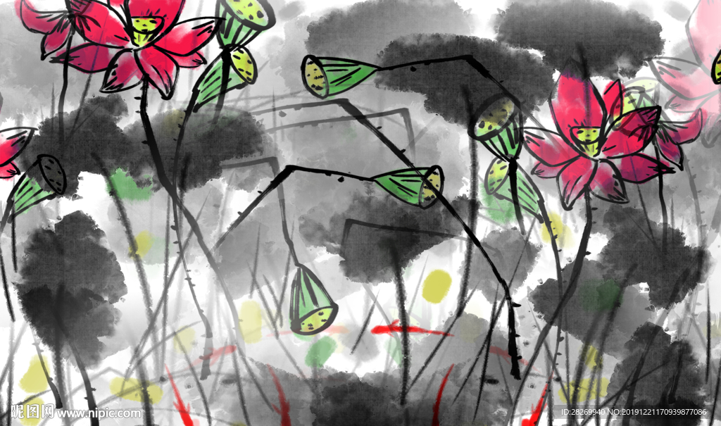 荷花图