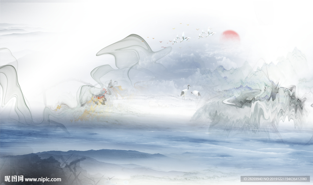 新中式背景墙
