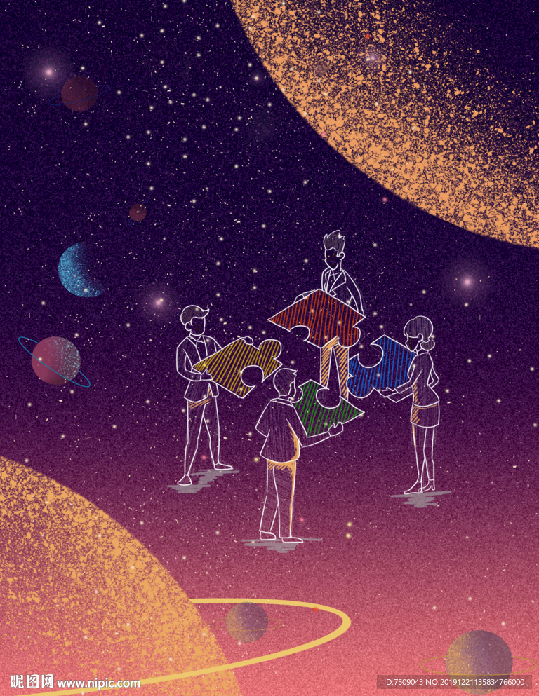 星球宇宙海报