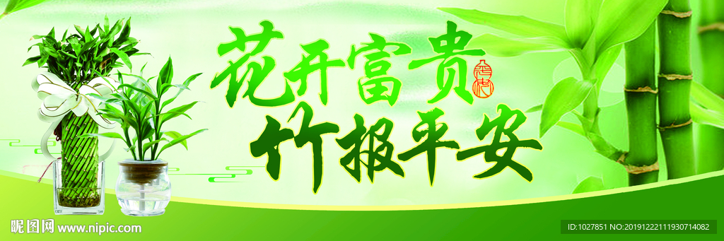 富贵竹 竹报平安 花开富贵