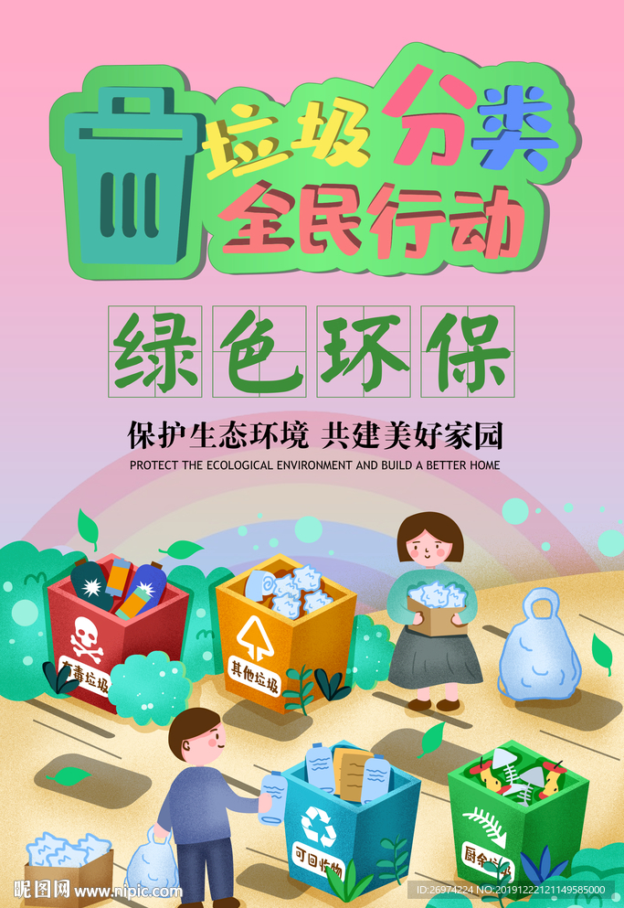 垃圾分类全民行动