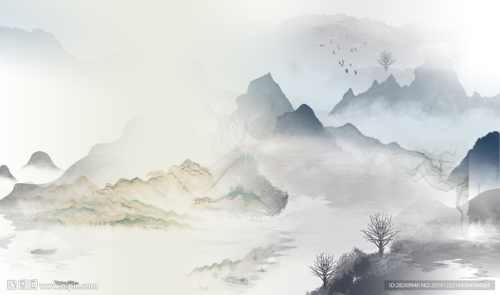 新中式背景墙