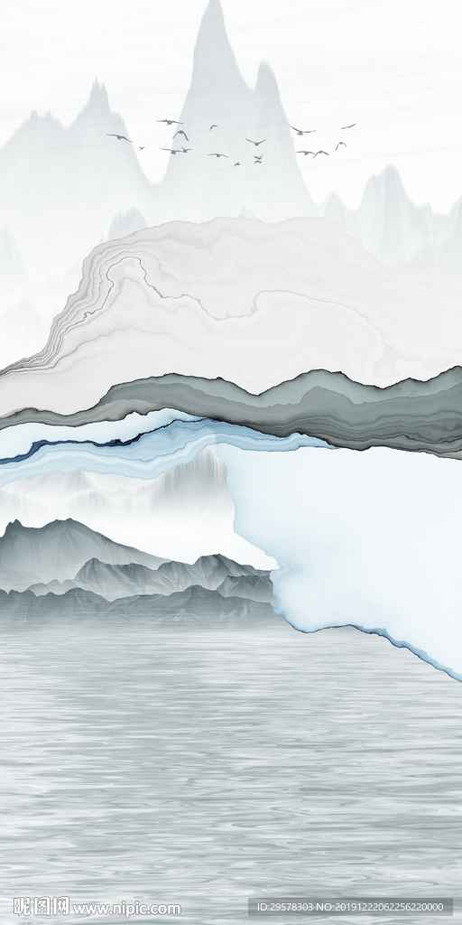 现代晶瓷玄关图 TIF分层