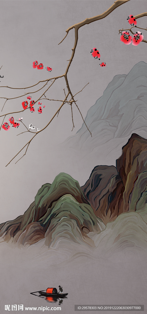 简约晶瓷玄关图 TIF分层