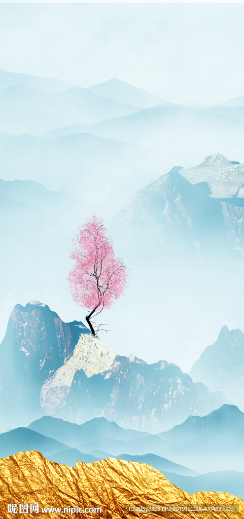 中国风晶瓷玄关图 TIF分层