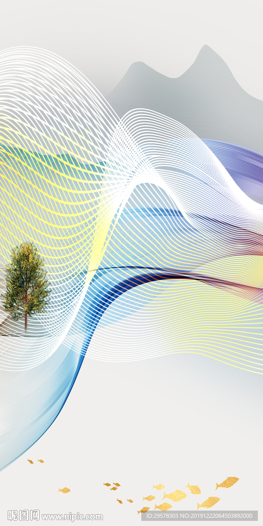 线条 晶瓷玄关图 TIF分层