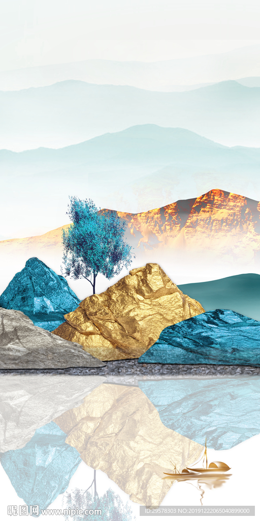 高山 晶瓷玄关图 TIF分层