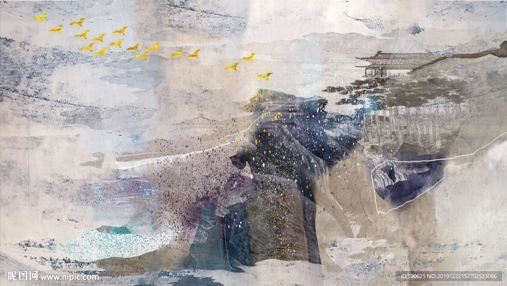 抽象油画