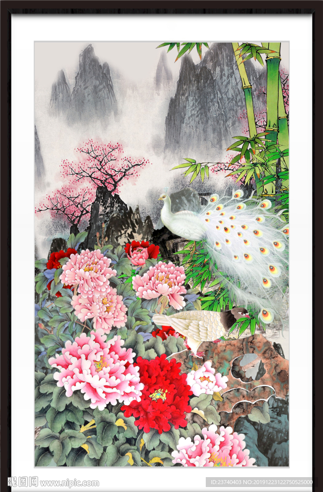 国画牡丹