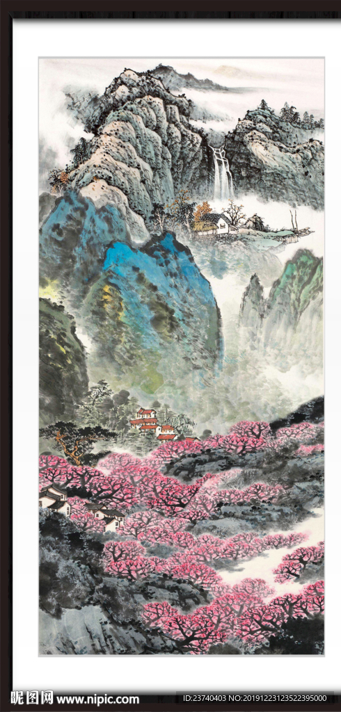 中堂画山水