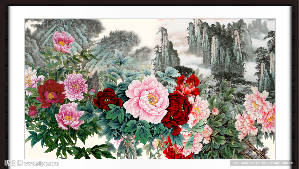 国画牡丹