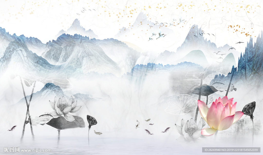 抽象山水