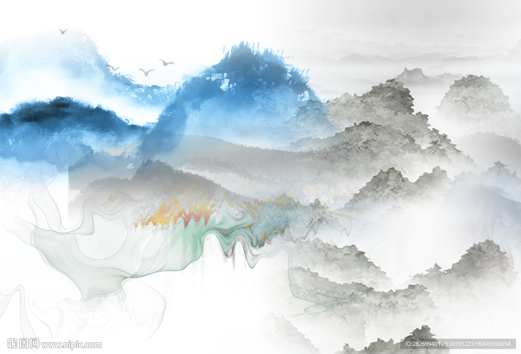 新中式背景墙