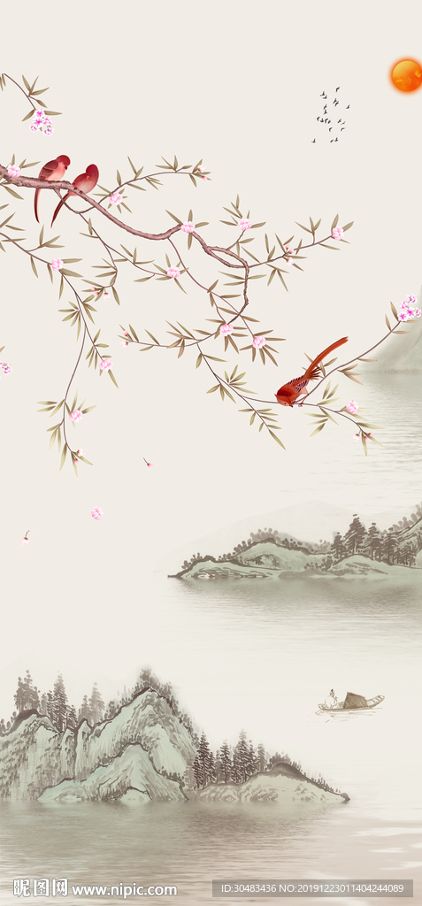 花鸟山水行玄关