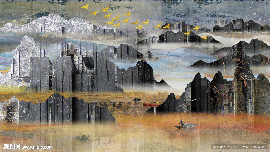 抽象油画