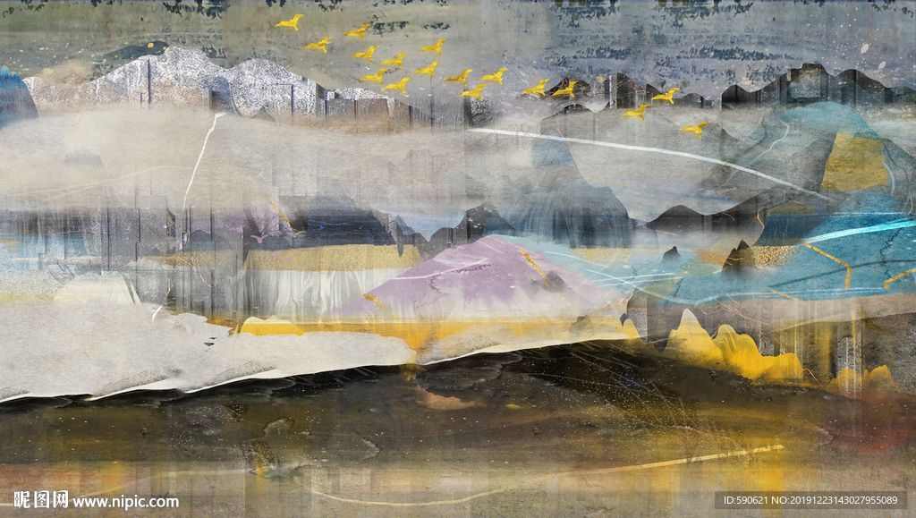 抽象油画