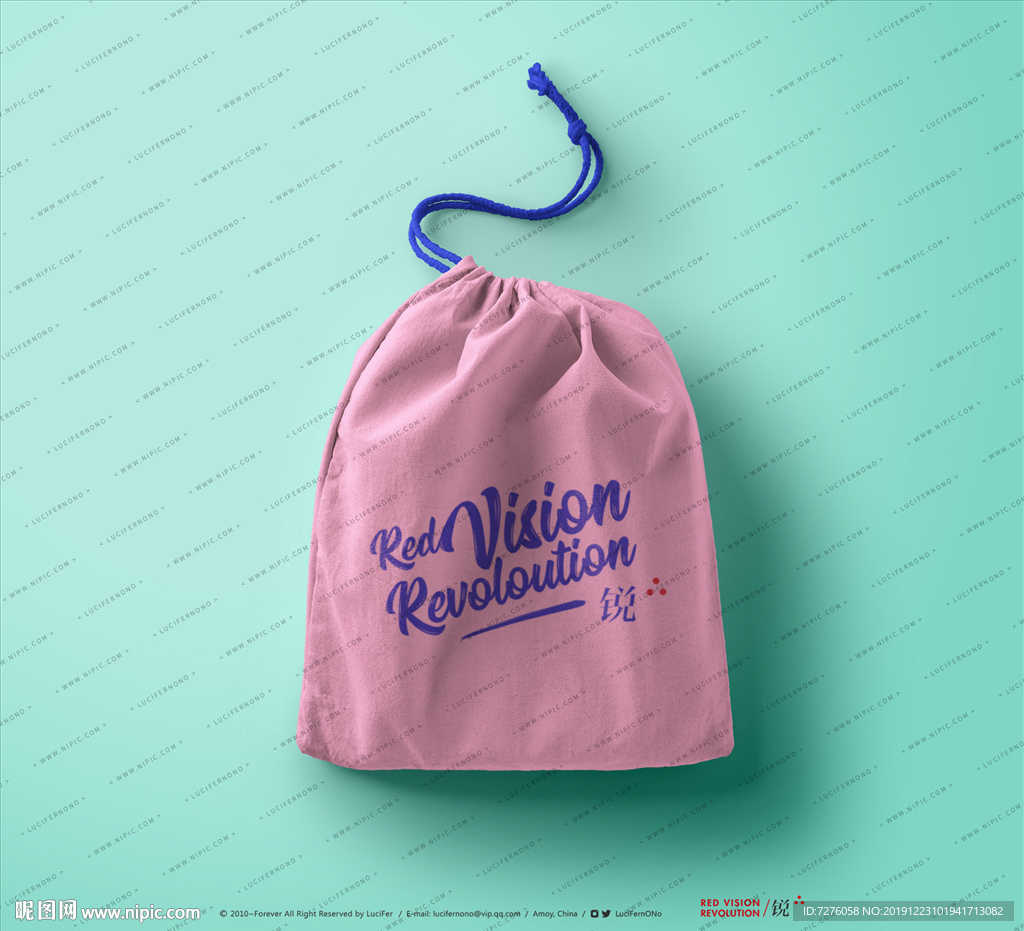 抽绳袋布袋样机效果图