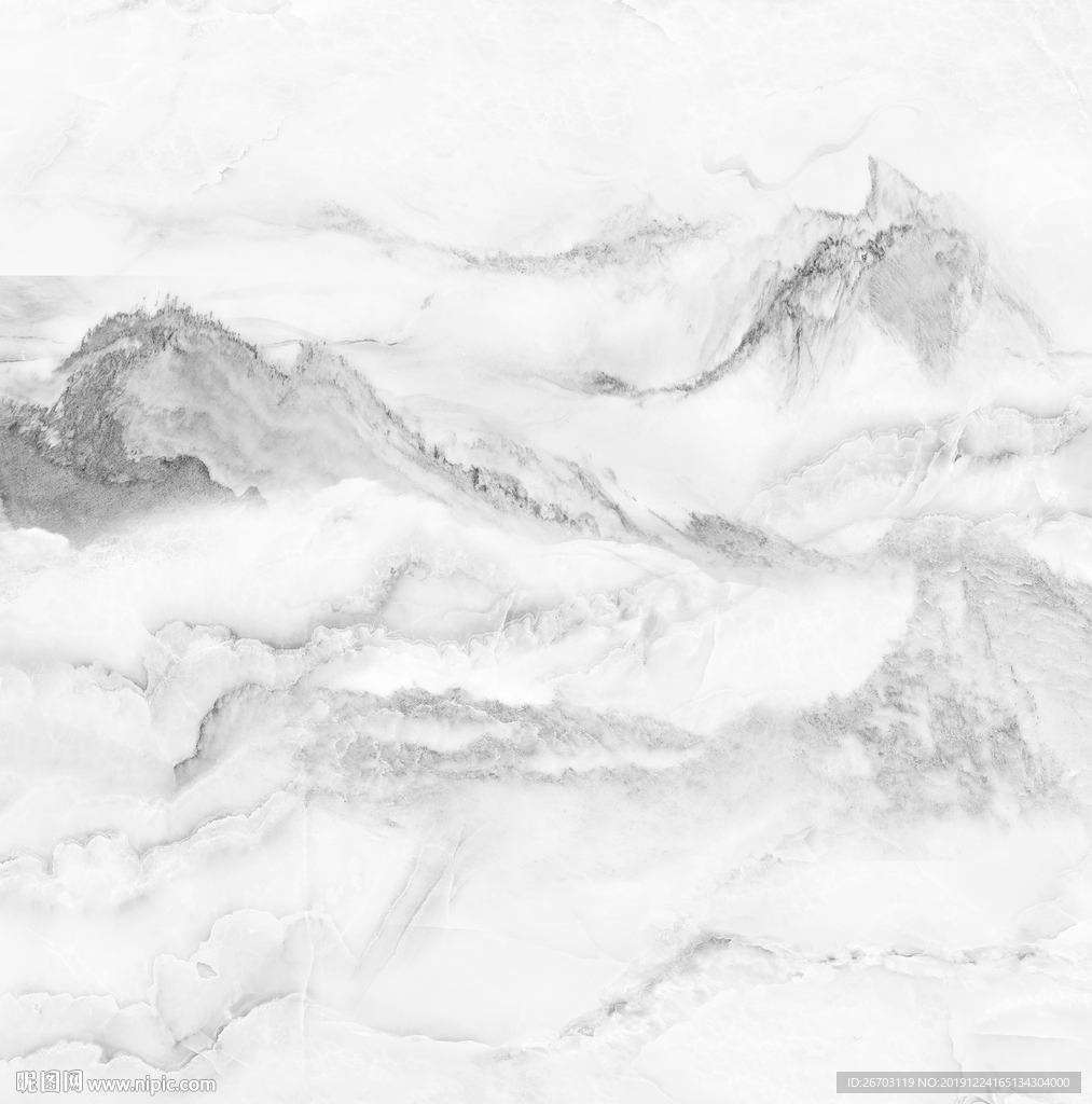 新款爆款山水画意境水墨背景墙