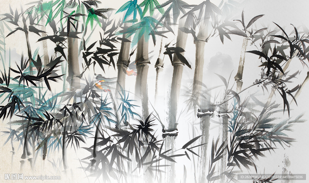 水墨竹子