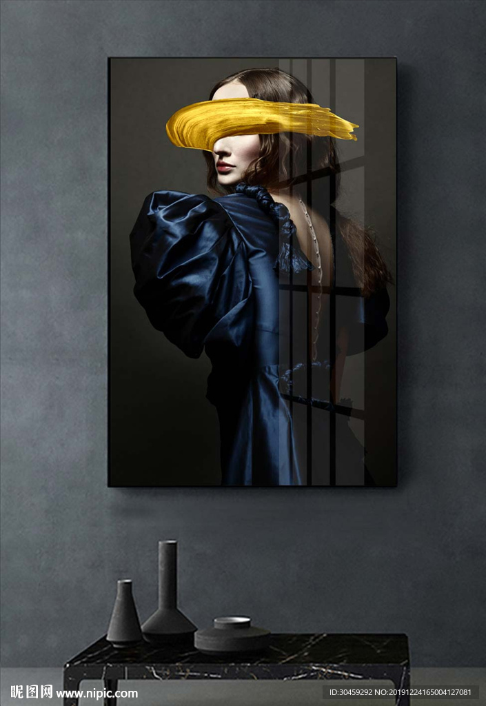 复古美女装饰画