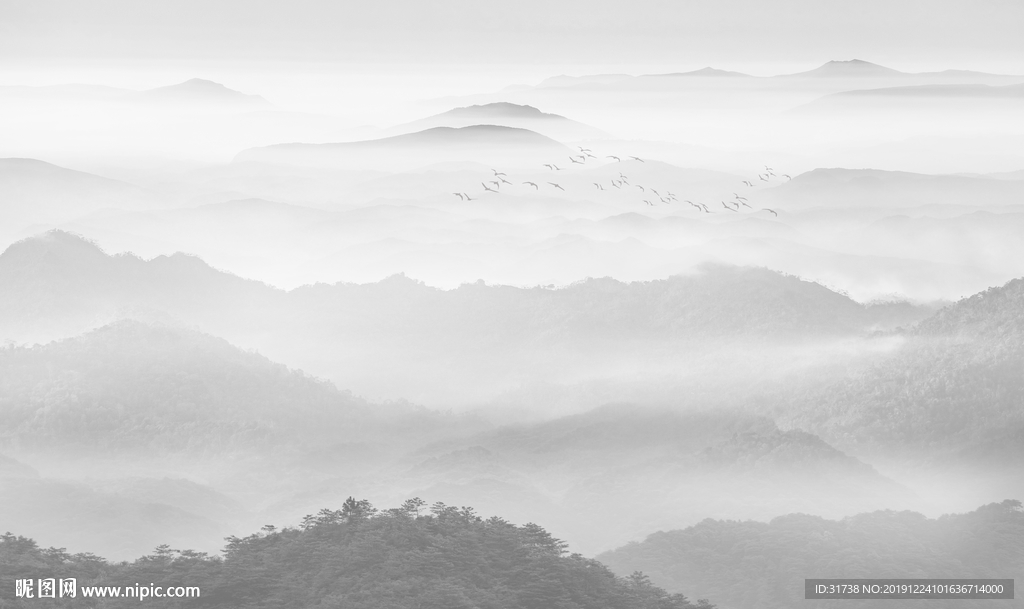 水墨山水画