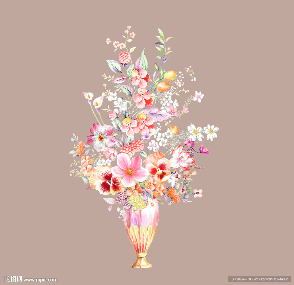 手绘花束
