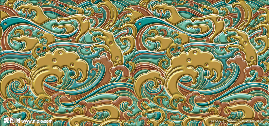 金色纹理图案