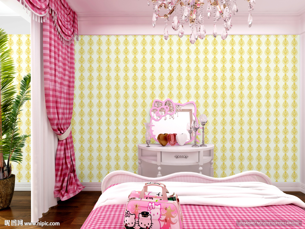 儿童房 墙纸效果图片