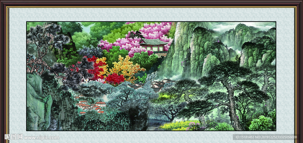 山水中堂画