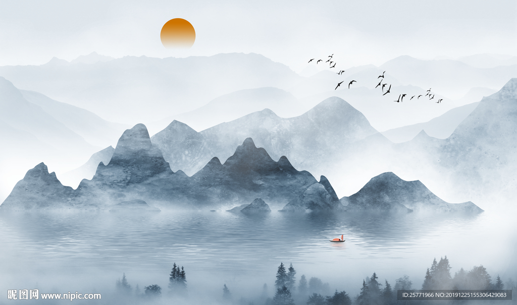 意境山水画