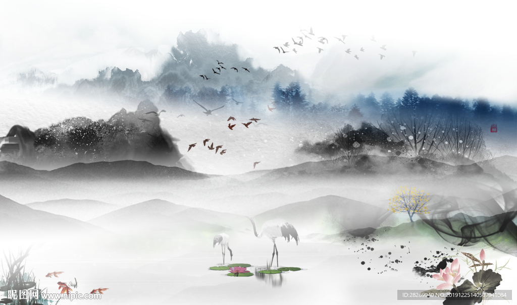 抽象山水
