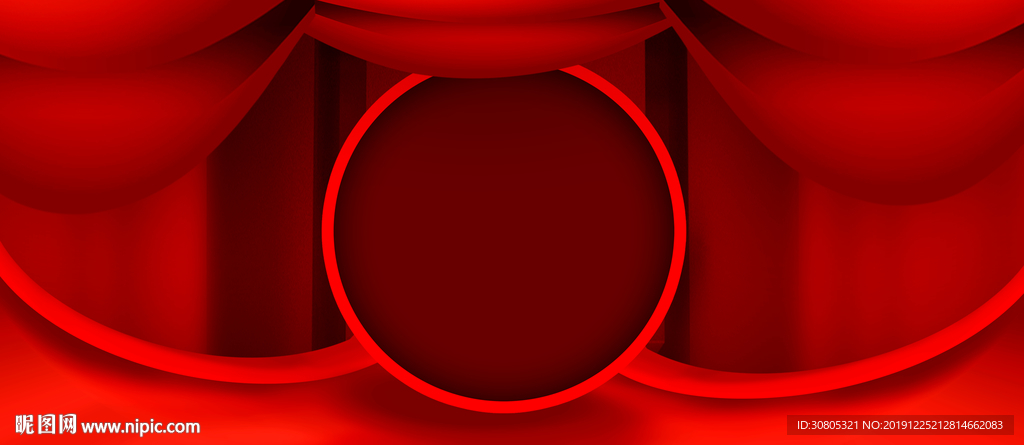 红色喜庆春节展板背景