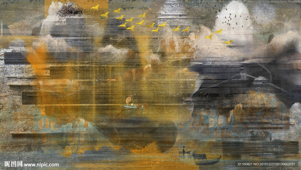 抽象油画