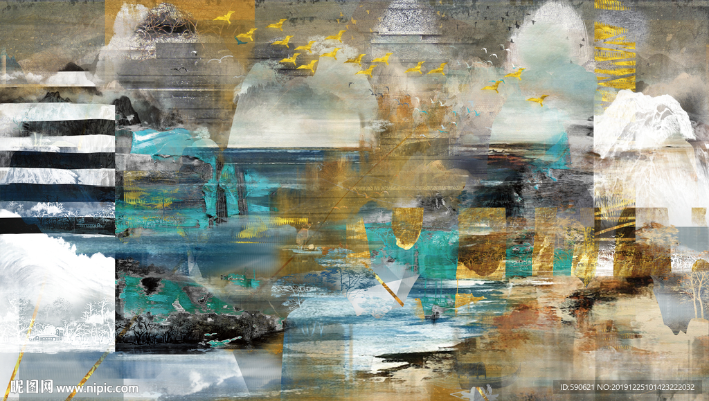 抽象油画