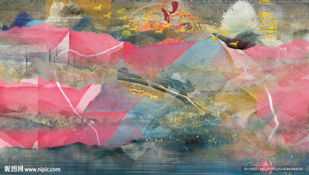 抽象油画