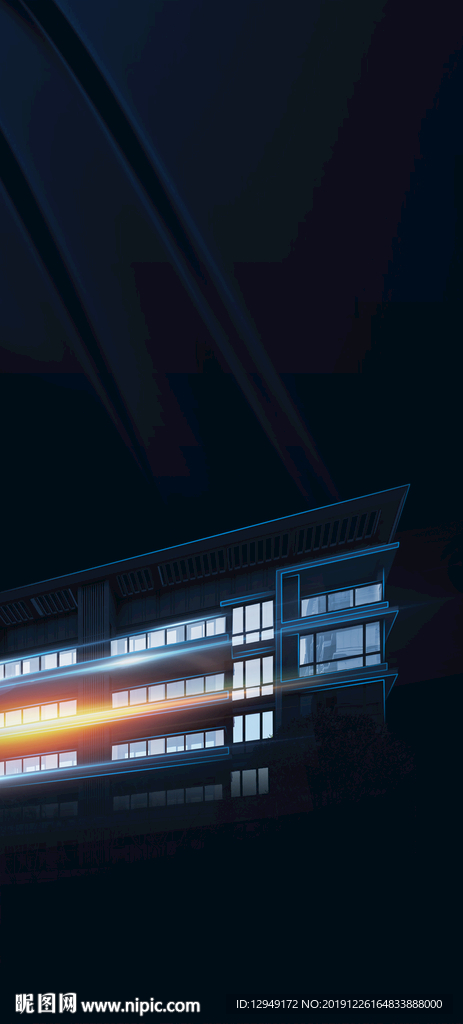 建筑创意光影玻璃